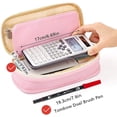 thumbnail image 5 of Estuche para lápices Estuche grande para lápices Oficina Universidad Bolsa de almacenamiento grande Bolsa organizadora (rosa), 5 of 5