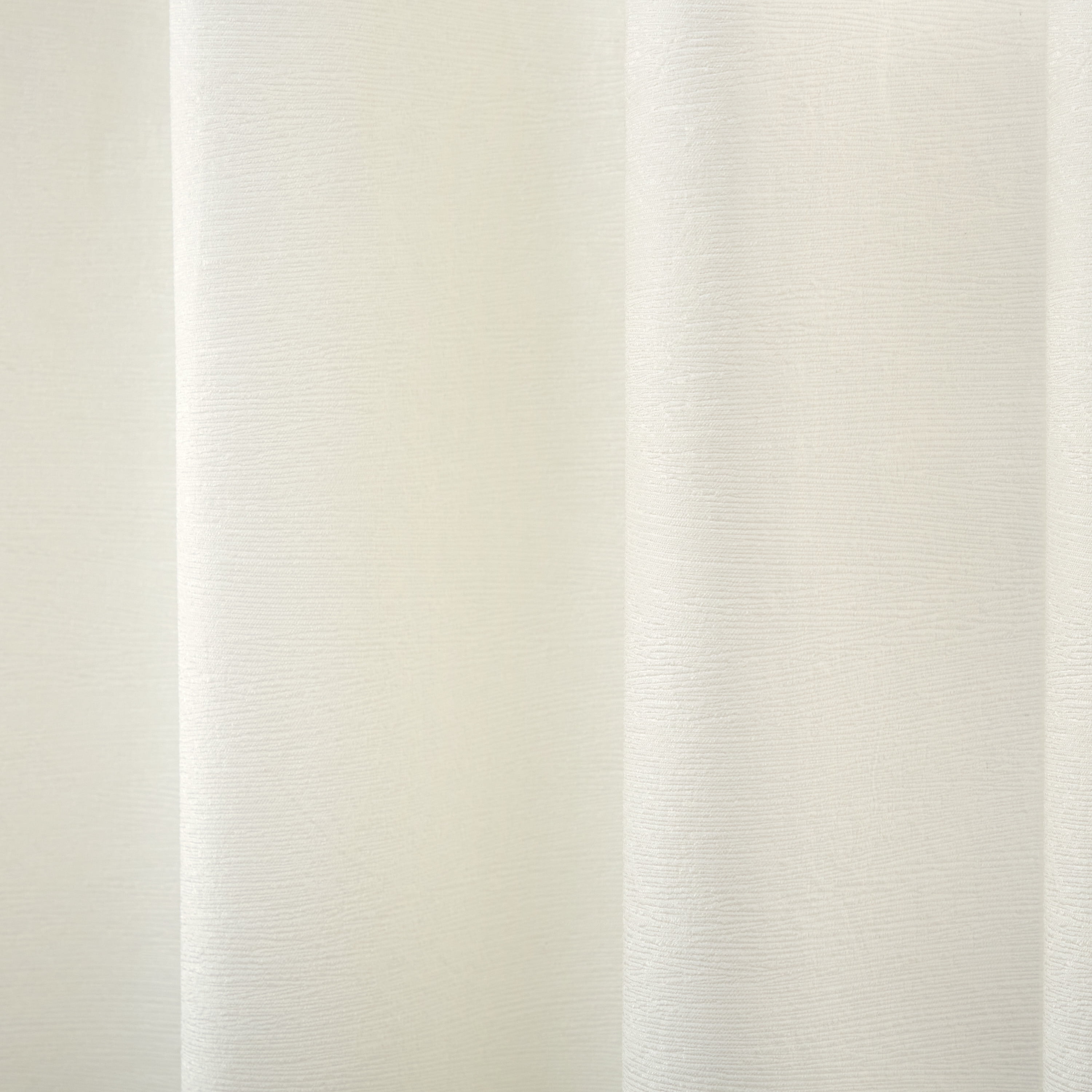 TOWN & COUNTRY EVERYDAY Lustre Solid Heavyweight Textured Sateen Indoor Curtains, Room Darkening Opacity, Grommet Top, Energy Efficient, 2-Pack Set, 52"x96", Vanilla