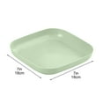thumbnail image 3 of CuiLiyq Square Dinner Plate, Plastic Dinner Plate Salad Plate, Multipurpose Lightweight Plastic Snack Bowls, Salad Side Dish for Party Wedding Camping, 7 Inch, Green, 3 of 7