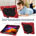 thumbnail image 5 of FIEWESEY for iPad Air 6th 5th Generation Tablet Case,Rotatable Stand & Hand Strap Kids Shockproof Cover for iPad Air (6th 5th and 4th Gen)/iPad Pro 11 2024/2022/2020/2021/2018(Red/Black), 5 of 6