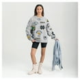 thumbnail image 3 of Women's Gameday Couture Gray Notre Dame Fighting Irish Always on Repeat Fleece Sweatshirt, 3 of 6