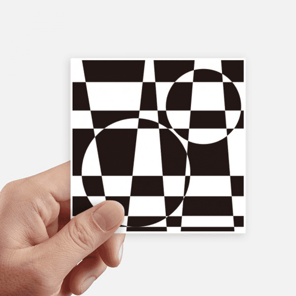 Illusion Line Loop Repeat Stitching Sticker Square Waterproof Stickers Wallpaper Car Decal