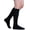 Black, variant on EvoNation Men & Women Knee High 20-30 mmHg Graduated Compression Cotton Socks – Firm Pressure Compression Garment