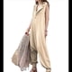 thumbnail image 2 of Mono con Botones y Capucha para Mujer, Sin Mangas, con Bolsillos Cremoso S, 2 of 6