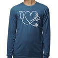 thumbnail image 2 of Nurse Life Heart Long Sleeve Shirt Unisex X-Large Indigo Blue, 2 of 5