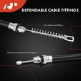 thumbnail image 4 of A-Premium Rear Driver and Passenger Side Parking Brake Cable Assembly Compatible with Chevrolet, Buick, Oldsmobile and Pontiac Models: Cavalier 1995-2002, Skylark, Achieva, Grand Am, Sunfire, 2-PC Set, 4 of 9