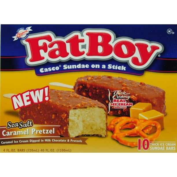 Fat Boy Fatboy Caramel Pretzel Sundae 10 Ct 40 Oz Walmart Com Walmart Com