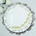 thumbnail image 2 of Balsa Circle 20 Pieces White Gold Airlaid Paper Napkins Metallic Scroll Design Party, 2 of 8