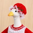 thumbnail image 5 of Christmas Porch Goose Outfits, 23 Inch Lace Dresses Set with Hat for Christmas Decorations Outdoor Front Porch Lawn And Yard Display, 5 of 7