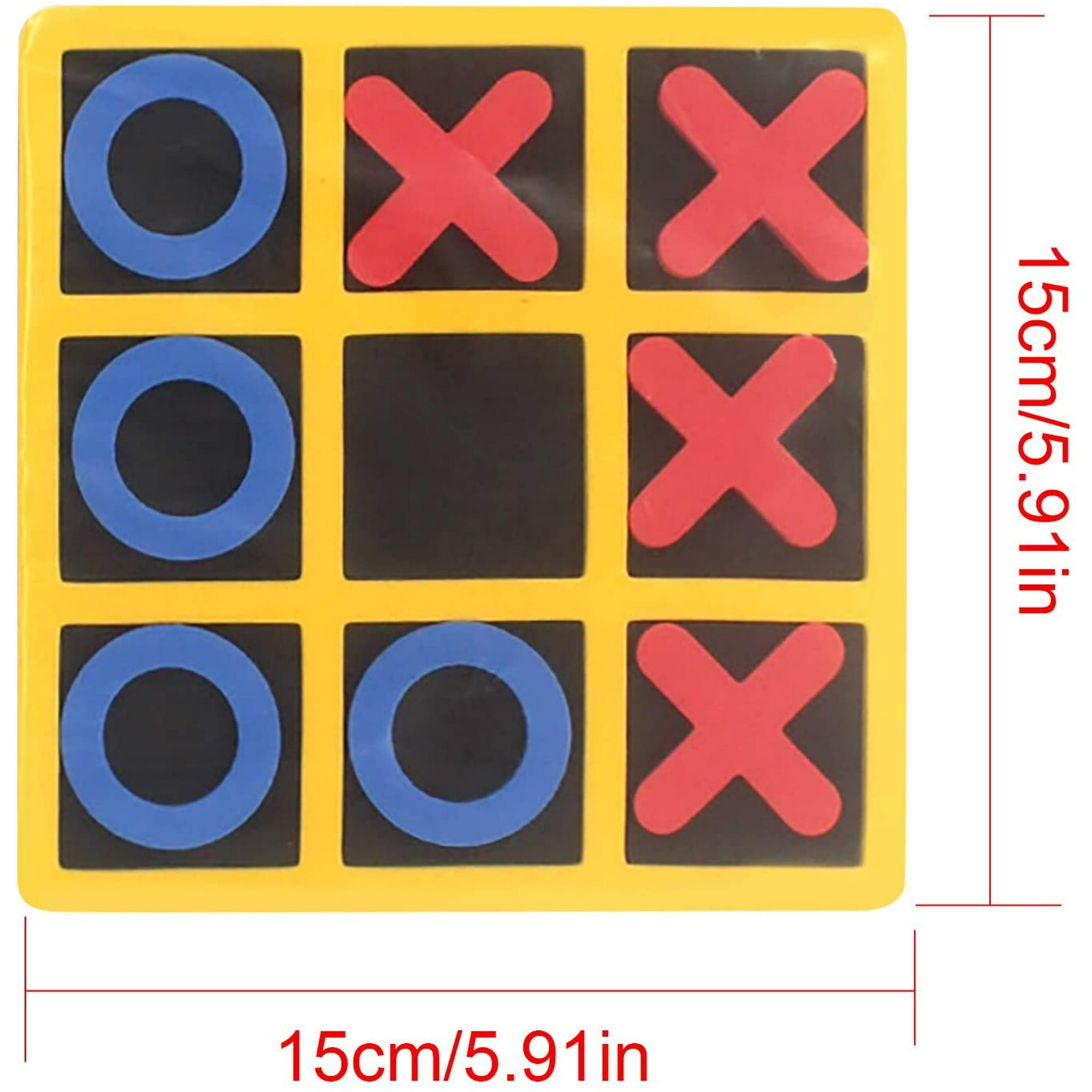 HTOOQTic Tac Toe Board Game, Tabletop Board Game Brain Teaser ...