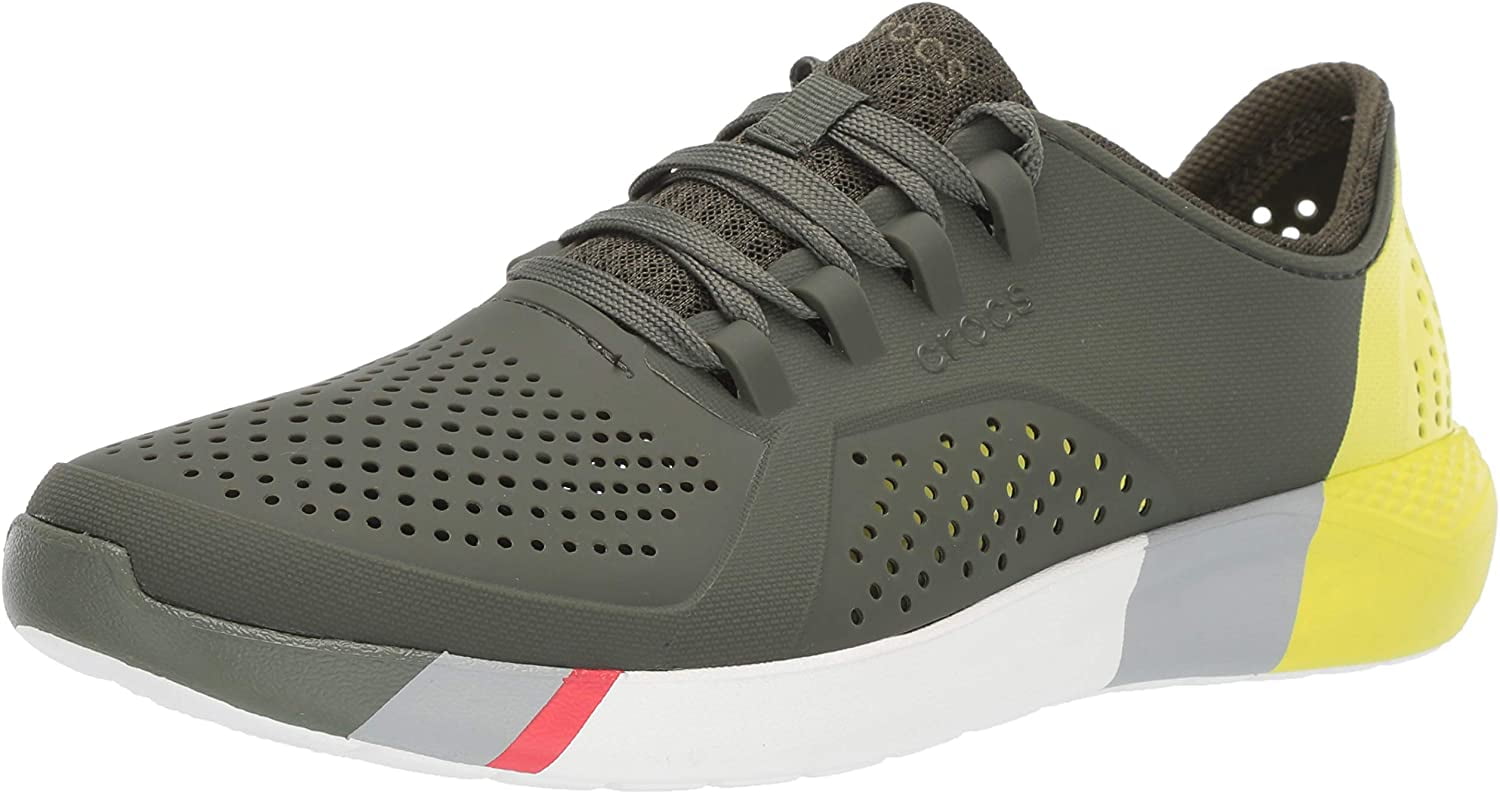 army green crocs