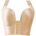 thumbnail image 5 of Sujetador de talla grande, fila delantera, fila trasera, hebilla, ropa interior de talla grande sin aro de acero, sujetador fruncido, hebilla de 7 filas, 5 of 5