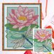thumbnail image 1 of Hilo Algodón Ecológico Bordado No Manchú 14CT 2 Hebras Tela Blanca 22*29 Cm Kit Serie Flores Punto Cruz Libélula Wdftyju, 1 of 9
