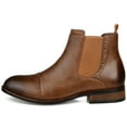 thumbnail image 2 of Vance Mens Garrett Pull-on Cap Toe Chelsea Boot, Widths Available, 2 of 8