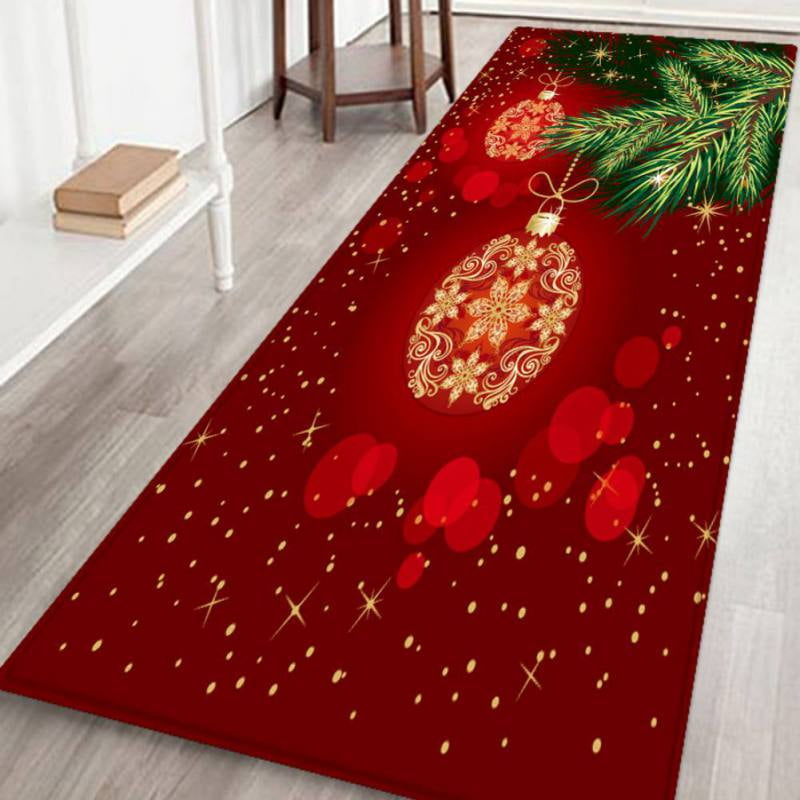 Funcee 3D Merry Christmas Thicken Flannel Carpet Anti-Slip Yoga Pads ...