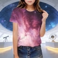 thumbnail image 2 of WRKEKC T-Shirts Garçons Manches Courtes Col Rond Imprimé Étoile Décontracté Été Quotidien Doux Léger T-Shirt 3-14 Ans, 2 of 8