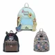 thumbnail image 2 of Bolso de hombro con doble correa para mujer con estampado completo de Lilo & Stitch, pequeña de Pooh y sus amigos, bolsos de cuero con dibujos de bebés, 2 of 5