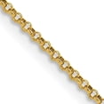 thumbnail image 2 of Solid 14K Yellow Gold 1.8mm Rolo with Lobster Lock Pendant Chain - 18", 2 of 8