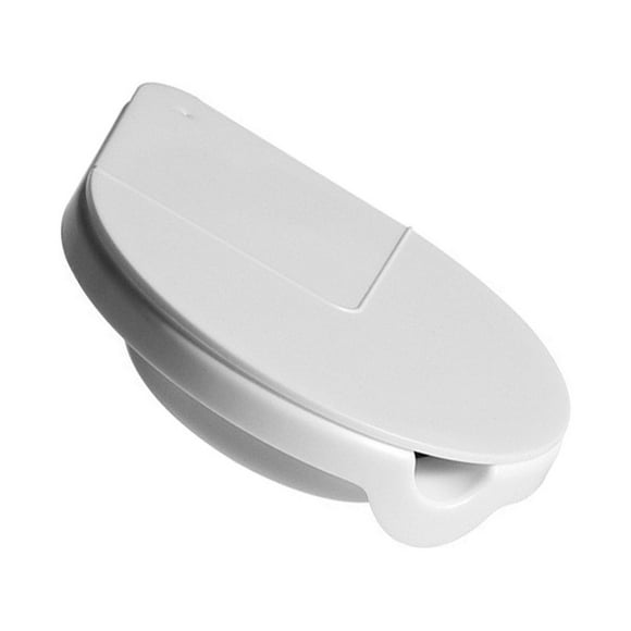 bedienty Ashtray Under Table 360 Degree Rotatable Ashes Holder Car Kitchen Container Case Desk Bottom Ash Tray with Lid White 1Set