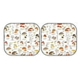 thumbnail image 7 of Bingfone Mushrooms And Butterflies Print 2-Piece Sun Shade Front Windshield - Foldable Car Front Window Sunshades For Most Sedans Suv Truck - Small, 7 of 7