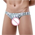 thumbnail image 2 of Waiimak Men'S Low Waist Solid Color Striped Drawstring Hot Spring Quick Dry Swimming Briefs, 2 of 9