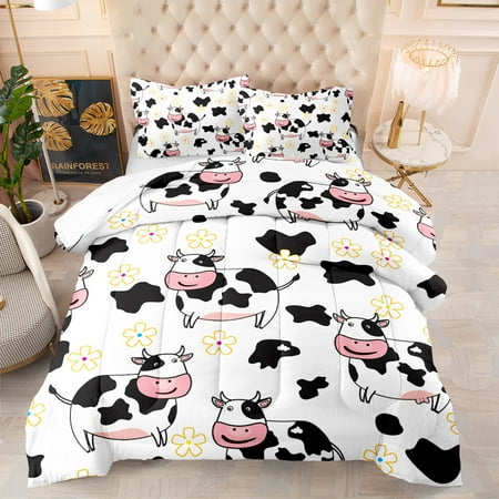 

3d Digital Printing Thickened Feather Silk Cotton Air Conditioning Quilt Cartoon Cow Quilt