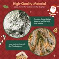 thumbnail image 4 of Kosynda 3Pcs Christmas Tree Garland Wreath Set, Snowy Flocked Christmas Decor with Warm LED Lights, 9ft Flocked Garland, 6ft Flocked Tree for Indoor Outdoor Xmas Party Decor, 4 of 10