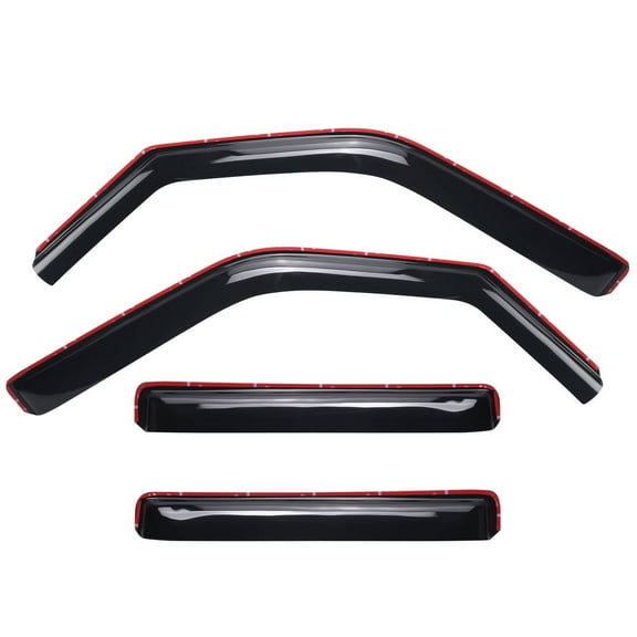 Tuqiang In-Channel For 97-17 Expedition/Navigator Sun/Rain Guard Window Visor Black 4PCS