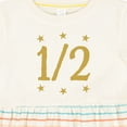 thumbnail image 4 of Inktastic Half Birthday Gold Stars Girls Baby Dress, 4 of 5