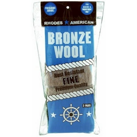- (2 Pack) Homax Bronze Wool, Fine Grade, 3 Pads