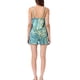 thumbnail image 3 of Conjunto de Lounge de Satén para Mujeres INSPIRE CHIC, Camiseta Sin Mangas, Ropa de Noche, Pijamas, Talla XS, Verde Amarillo Floral, 3 of 6