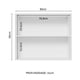 thumbnail image 3 of Alacena Gabinete Superior Cocina Madesa Lux 80cm BN, 3 of 5