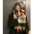 thumbnail image 6 of MANNYA Winter Tassels Warm Scarf Women Cold Weather Long Scarf Pashmina Neck Warmers, 6 of 21