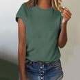 thumbnail image 1 of Liquidation d'Économies! BEFOKA T-Shirt Grande Taille pour Femmes, Blouse Décontractée d'Été pour Femmes, T-Shirt à Manches Courtes pour Femmes, Haut/chemise à Manches Courtes et Col Rond, 1 of 4