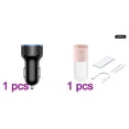 thumbnail image 1 of Car Charger 5V 3.1A Quick Charge Dual USB Port LED Display Voltmeter Phone Charging Adapter, Black Humidifier Dual Sprayer Diffuser 3W 400ml Adjustable Air Humidifier for Home Car, Pink, Battery, 1 of 9