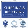 thumbnail image 3 of ADA CENTRAL SIGNS - 6" X4" Shipping and Receiving Sign - ADA Compliant Tactile Graphics Grade 2 Braille Text| Wall Mount Loading Dock Forklift Plastic Sign for Business Work Site & Warehouse Visitors, 3 of 7