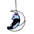 thumbnail image 2 of YAOMOBB Hanging Panda Pendant Contrast Color Moon Pendant Chain Exquisite Decoration for Car Interior, 2 of 7