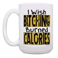 thumbnail image 2 of ThisWear Trainer Gifts I Wish B-tching Burned Calories Running Mugs 2 Pack Gift 15oz Coffee Mugs Cups White, 2 of 4