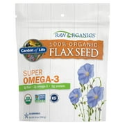 Garden of Life 100% Organic Ground Flax Seed, Cold Milled Premium Golden Flaxseed Meal for Women and Men, 2g Omega 3, Lignans, 3g Fiber, 3g Protein, One Ingredient, Preservative Free, 28 Servings