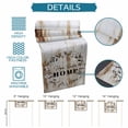 thumbnail image 6 of Home Sweet Table Runner - 70 Inch Long Wreath Botanical Farmhouse Plants Gradient Brown Cotton and Linen Blended Dress Scarves Farmhouse Table Runner for Kitchen Dining, Coffee Table, 13" x 70", 6 of 8