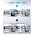 thumbnail image 3 of Open Box UTECHSMART USB C HUB TRIPLE DISPLAY USB C LAPTOP DOCKING STATION 11 IN 1 - GRAY, 3 of 6