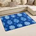 thumbnail image 6 of Ryvnso Blue Snowflakes Area Floor Mats Large Nursery Rugs Non-Slip Carpets Doormat 36" x 24", 6 of 7