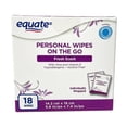 thumbnail image 1 of Toallitas húmedas Equate personal on the go 18 pzas, 1 of 4