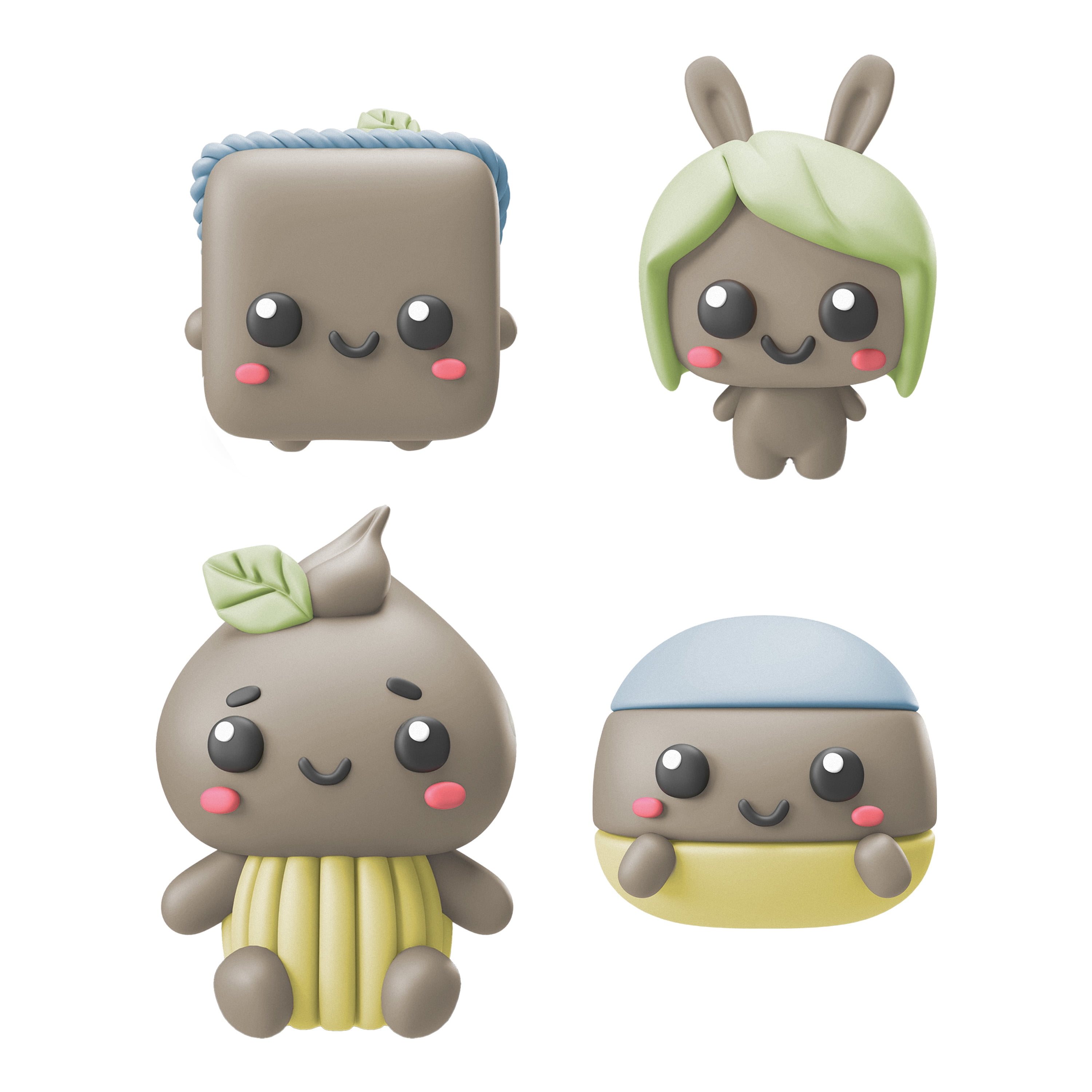 Compound Kings, Just Dough, Play Dough, Dumpling Character Pack, Multicolor, Children Ages 3 and up