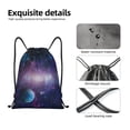 thumbnail image 4 of Balery Planets Stars And Galaxies1 Pattern Drawstring Backpack Bag Sport Gym Sackpack Cinch Bags Pattern Drawstring Backpack Bag Sport Gym Sackpack Cinch Bags -Medium, 4 of 6