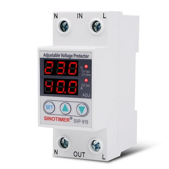 Adjustable Voltage Surge Protector SVP916 Current Limiting 40A 63A 80A