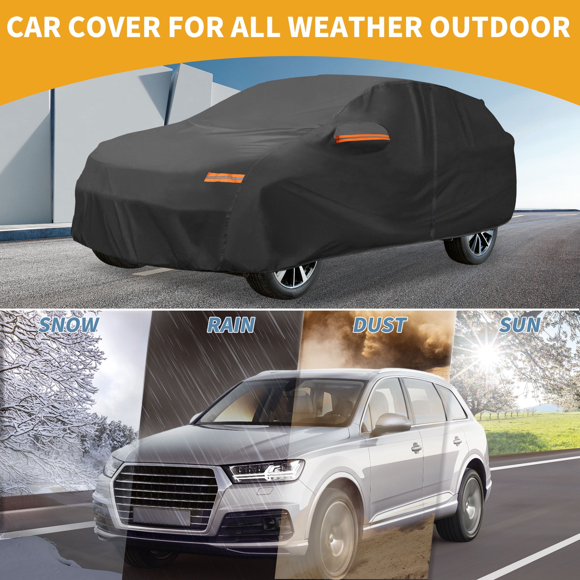 Unique Bargains Durable Waterproof Car Cover Black ["for Lexus RX"]