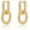 Rope Paperclip-GD, variant on Gold Hoop Earrings for Women 14K Gold Silver Plated Chunky Huggie Hoops Hypoallergenic Lightweight Small Paperclip Link Chain Drop Dangle Earrings Trendy Jewelry Gifts