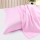 thumbnail image 4 of Juego de fundas de almohada de satén PiccoCasa, 2 fundas de satén sedoso, estándar/reina, rosa, 4 of 7