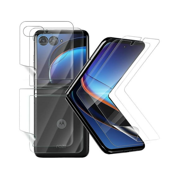 SaharaCase Full Body Flexon Film Screen Protector for Motorola Razr  2023 2 Pack Clear (ZD00118)